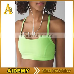 Custom Blank Plain Sport Bra Pure Color Tight Women's Sexy Sports Bra thumbnail-1