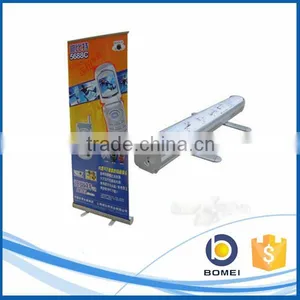 Advertising Aluminum Slim Base Roll up Display Stand, Expo Roll up Banner Stand for Display thumbnail-1