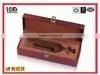 Customized High Quality Vintage Leather Wine Carrier,wooden Wine Box With Hinged in Guangzhou thumbnail-1