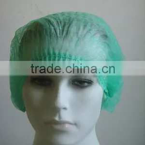Disposable Nonwoven Mob Cap, Light Green thumbnail-1
