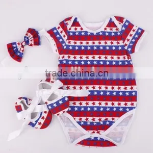 Baby Boutique Summer Infant Clothes Sets Cotton Short Sleeve Summer Infant Clothes Sets thumbnail-3