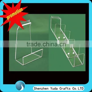 Crystal Acrylic Slatwall Bag Display, Plexiglass Wallet Display Rack Wholesale thumbnail-1