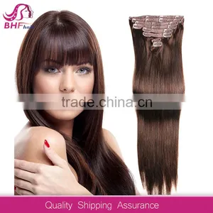 100% Virgin Human Hair Kinky Straight Clip in Hair Extensions thumbnail-1