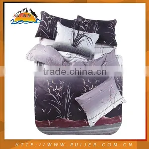 Reactive Printing Floral Design Colorful Quilt Bedspread Set thumbnail-4