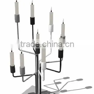 Made in China Most Popular Wedding Favor and Home Decoration Black Metal Tree Shape Candle Holder thumbnail-3