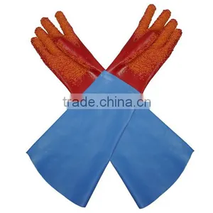 High Quality Reinforced Cuff PVC Glove thumbnail-2