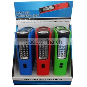 Ningbo JELO Super Bright 24+4LED Work Light Outdoor 28LED Lamp With Hook Magnet thumbnail-2