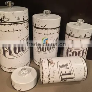 Set of 3 Vintage Storage Can thumbnail-1