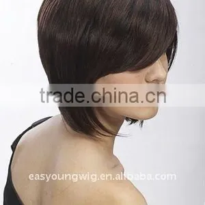 Fashion Long Bang Synthetic Short Hair Style Wig, Pull Through Wigs thumbnail-4