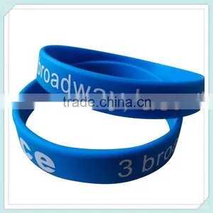2015 Cool Silicone Wristband Rubber Bracelet Soft Pvc Wristband thumbnail-3