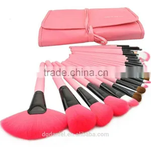 Beauty 18pcs Pink Brushes Makeup With Case High Quality Cosmetic BrushDongGuan Factory thumbnail-1