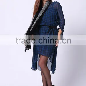 2016 PRETTY STEPS Winter Collections High Quality New Chiffon Dress Elegant Mature Ladies Dress thumbnail-2