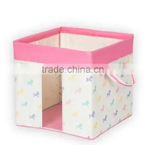 CL0044 Red Color 1 Square Cube Kids Toy Storage Boxs Makes Room Clean thumbnail-5