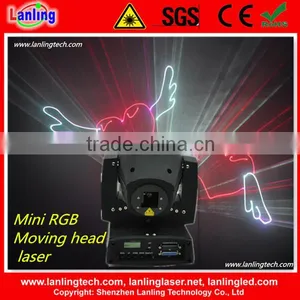 RGB ILDA Moving Head Mini Laser Show System thumbnail-1