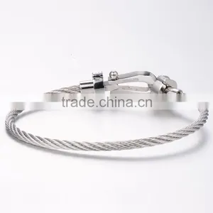 Bracelets Men 2016 Trending Products Natural Color 316l Stainless Steel Jewelry AAA Zircon Inlay Wholesale Fashion Bangle thumbnail-3