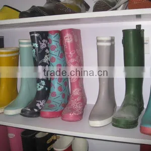 2016 Ladies Fashion Waterproof Cowboy Rubber Boot thumbnail-2