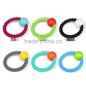 Wholesale Organic Baby Toys Sensory Baby Soothers Silver Baby Rattle thumbnail-3
