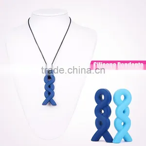 2016 Hot Selling Beautiful Bpa Free Silicone Tache Teething Pendant thumbnail-1