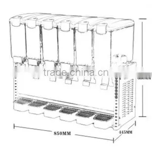 GRT - LYJ9L*6 6 Tank Chilled Juice Dispenser thumbnail-2