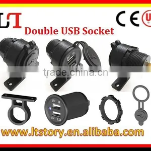 Motorcycle Marine Double USB 5v 3.1A Rocker Switch thumbnail-2