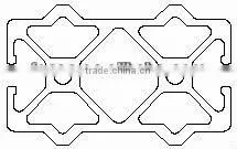 Modular Aluminum Profiles for Machine Guarding Partition Machine Fame Aluminum Extrusions Tubular Framing for Machine Guard thumbnail-1
