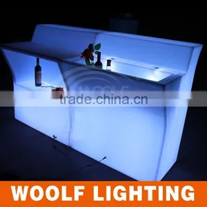 Modern Plastic Wine Cooler Insert LED Liquid Bar Table thumbnail-1