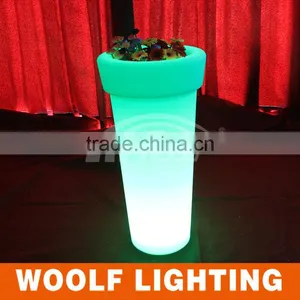 Outdoor Garen Solar Powered Waterproof LED Lighting Flower Pot thumbnail-2