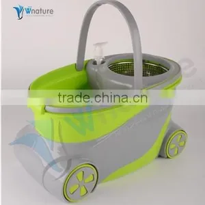 Easy Going Mop and Power Saving Spin Mop With Two Wheels thumbnail-1