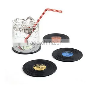 Factory Wholesale Set of 6 Vinyl Drink Coasters thumbnail-2