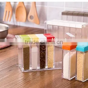 CY136 6 in 1 Plastic Spice Holer Seasoning Box thumbnail-2