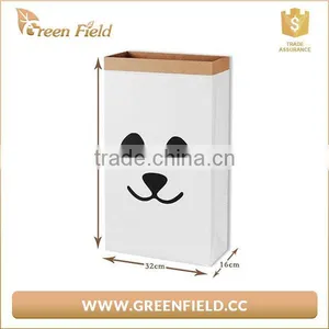 Green Field Kraft Paper Storage Bag Kids Toy Keeper Bag Storage Bag thumbnail-5