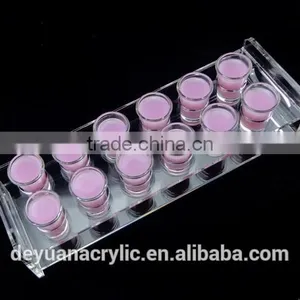Elegant Rectangle Acrylic Bullet Shot Glass Display Holders thumbnail-1