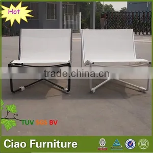 Outdoor Use Aluminum Texti Fabric Lounge Chairs Table Set thumbnail-3