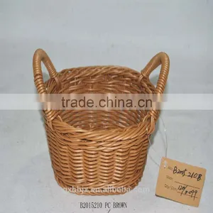 Home Plastic Storage Basket With Handle thumbnail-1