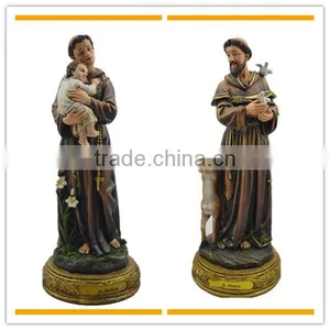 12 Inch Polyresin Catholic Religious Items Souvenirs Saint Francis Statues thumbnail-3