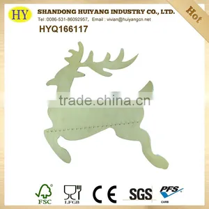 Unfinished Handmade Deer Wooden Hangers for Crafts thumbnail-1