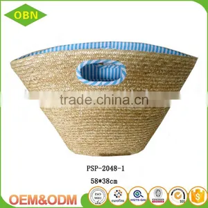 Promotional Hand Woven Handbag Straw Beach Bag thumbnail-3