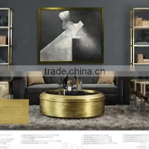 Customized New Design Framed Wall Painting With Gold Leaf thumbnail-4