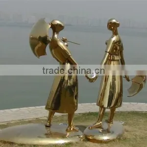 Stainless Steel Modern Statue Woman Body Art Indoor Decor thumbnail-5