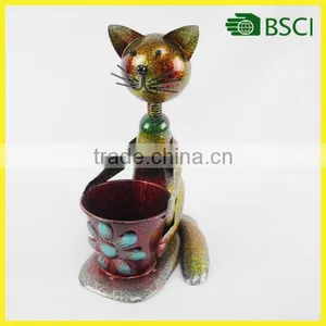 Latest Item Metal Cat Planter Garden Designer thumbnail-1