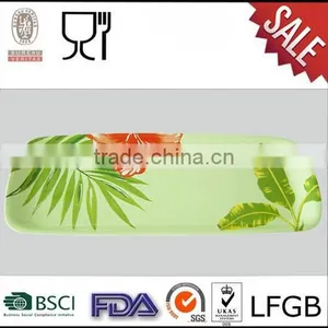 Custom Printing Melamine Serving Tray Oblong Shape thumbnail-1
