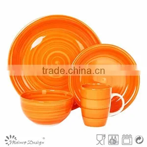 Cheap Handpainting 16pcs Ceramic Dinnerware Set thumbnail-3