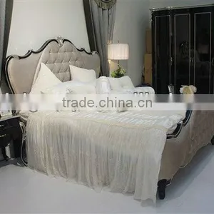 Elegant Luxury Simple Design Bedroom Set,bed,sidetable,dresser&mirror, Hand Made and Can be Customized--BG90440 MOQ:1 SET thumbnail-1