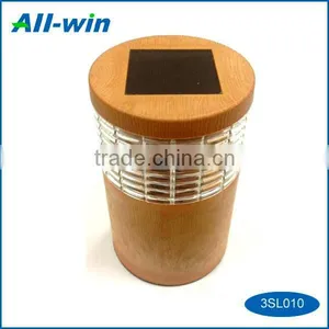 Garden Outdoor Use Decorative Durable Power LED Solar Cylinder Seated Light thumbnail-1