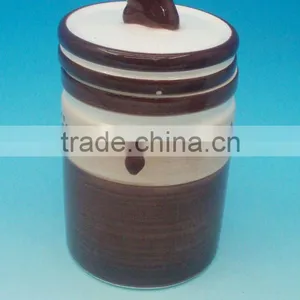 Ceramic Dog Jar With Lid thumbnail-1