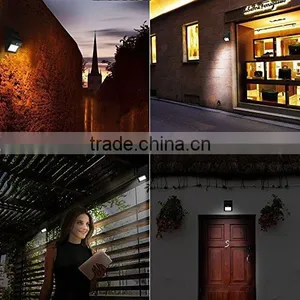 2017 New Wholesale Products 8led Solar Motion Sensor Mini Black Light Led Wall Lamp Garden Security Light Used Parking Lot Light thumbnail-6
