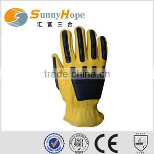 Fashion Mechanic Gloves TPR Leather Working Gloves thumbnail-2