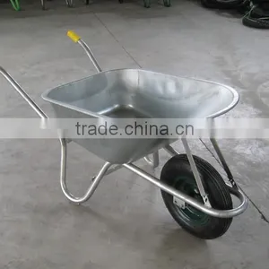 China Aluminum Plastic Farm Tool Rubber Wheel Wheelbarrow thumbnail-1