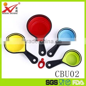 CBU02 4 PCS Silicone Measuring Spoons / Cheap Factory Price thumbnail-1