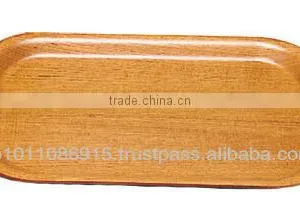 Teak Wood Rectangle Wood Tray thumbnail-1